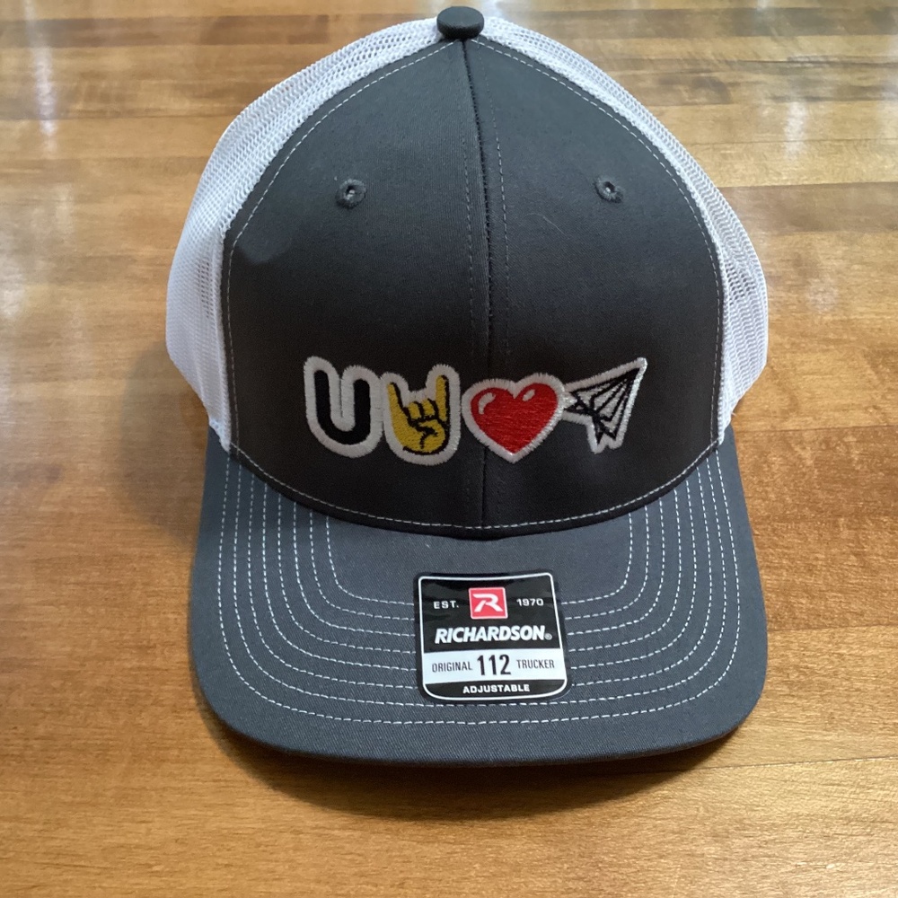 Richardson 112 New Hat with Symbols U Rock Love Travel One size